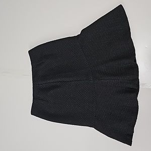 Hillard & Hanson Black A-Line Lined Flare Skirt Women Size 6